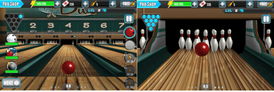 Playing PBA Bowling Challenge