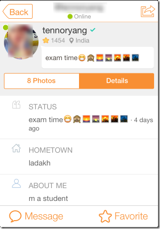 Visiting Profile