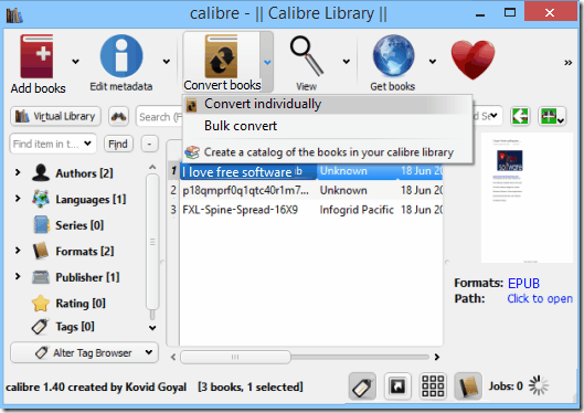 ePub to PDF Converter - Calibre