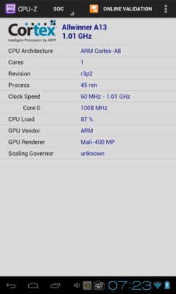 hardware specification analyzer android 3