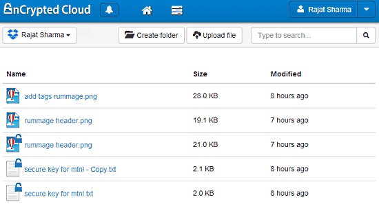 ncrypted cloud header