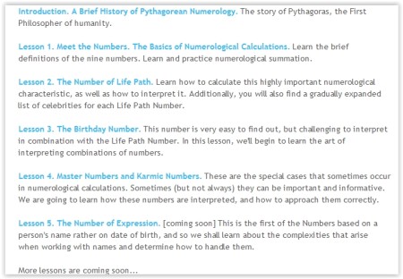 learn numerology online