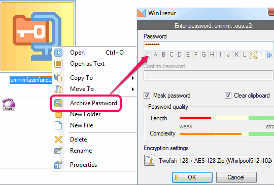 on-the-fly decryption