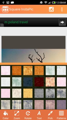 patterns in Square InstaPic for Android