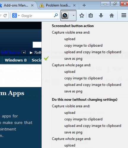 screenshot addons firefox 1