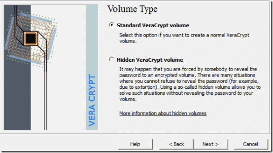 volume wizard step 2