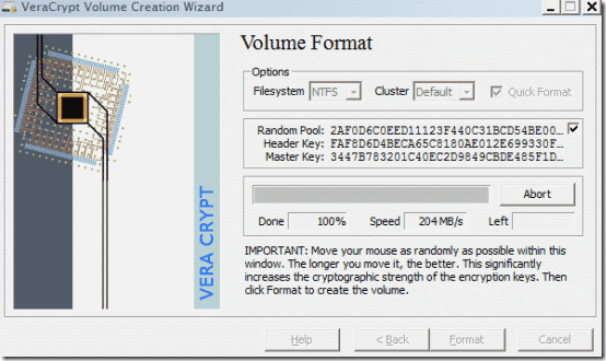 volume wizard step 5