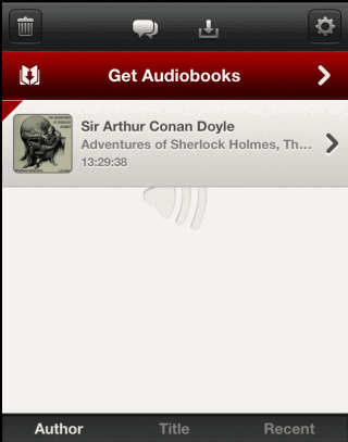 Audiobook App Homepage