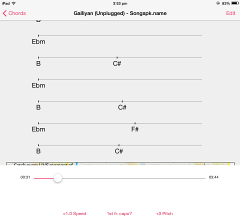 Chords of Song