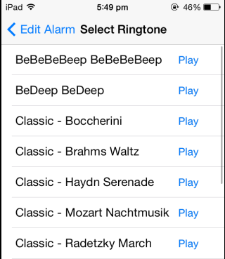 Selecting Ringtones