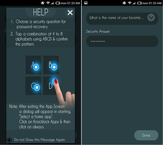 Using Knock To Unlock for Android