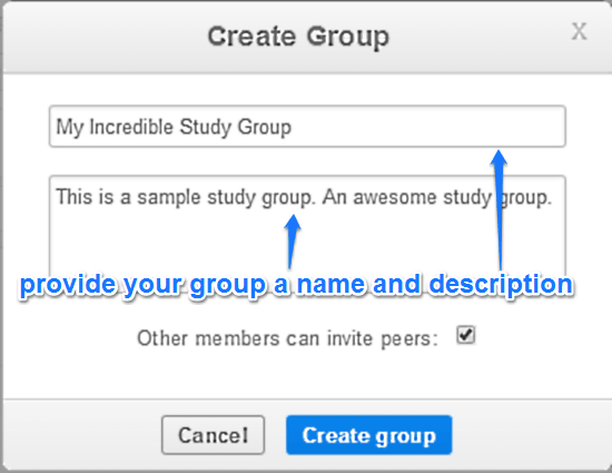 create group thinkbinder