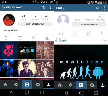 instwogram profile