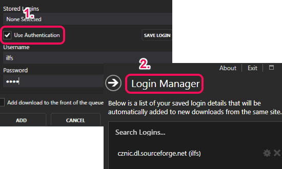 save login credentials