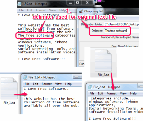 split text file into multiple text files