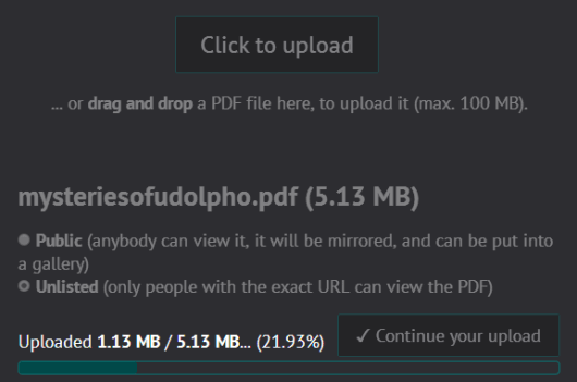 upload your pdf file online