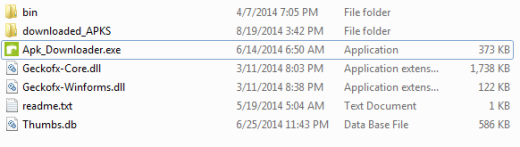 APK Downloader for Windows Files and Folders