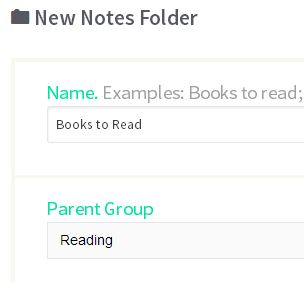 Add Notes Folder