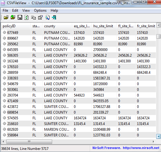 CSVFileView- interface