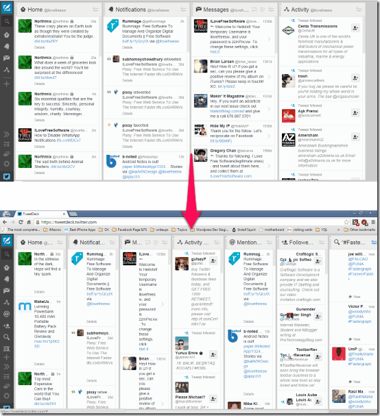 TweetDeck Column Resize