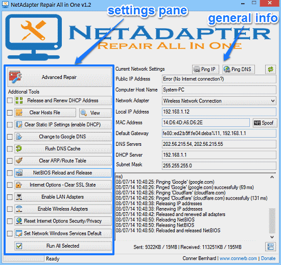 netadapter mainui