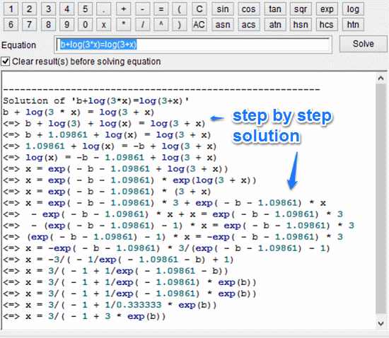 sample equation solution 2