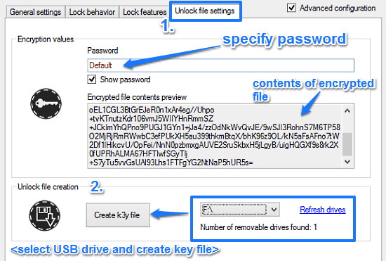 usb keyfile creation