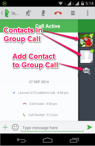 Group Call In Middle