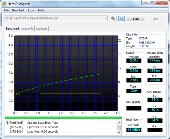 Nero DiscSpeed- interface