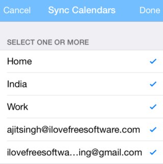 Sync Calendar Properties