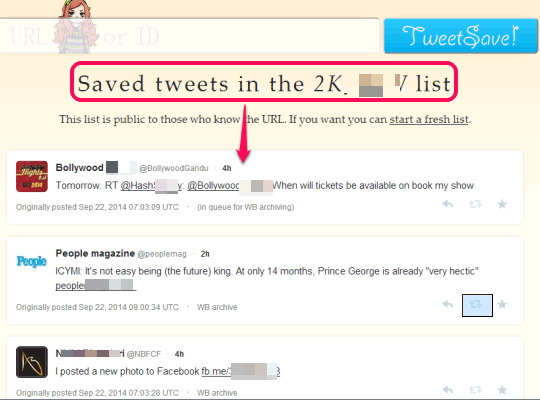 bookmarked tweets