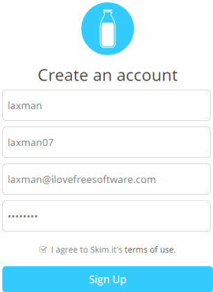 create account