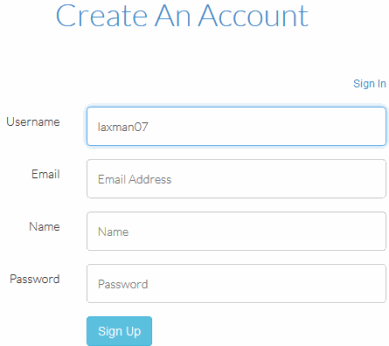 create free account