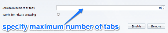 maxtabs settings