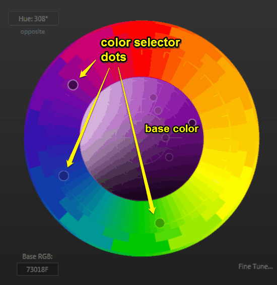 move selector dots