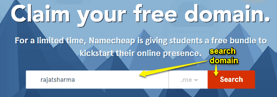 search namecheap domain