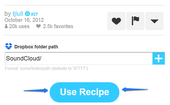 soundcloud to dropbox recipe