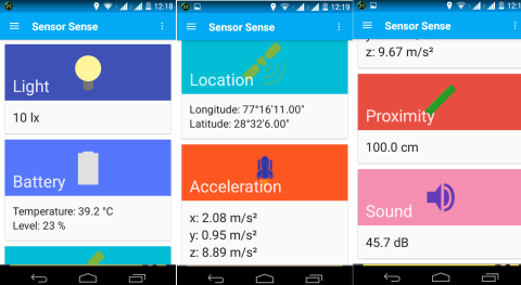 List of Sensors