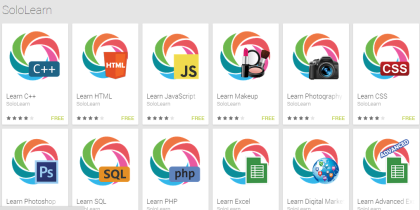 List of SoloLearn Apps