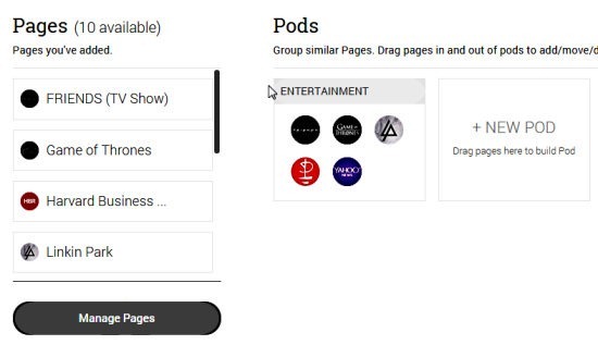 ShareGrab Manage Pods