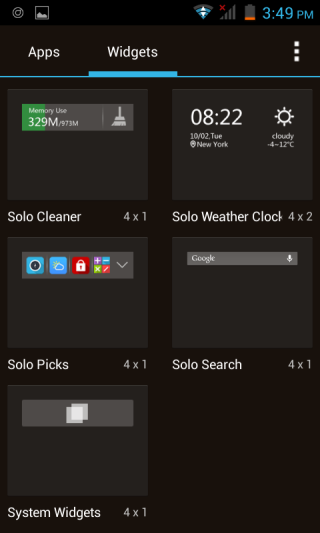 Solo Widgets