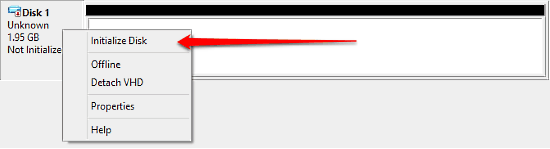 initialize disk