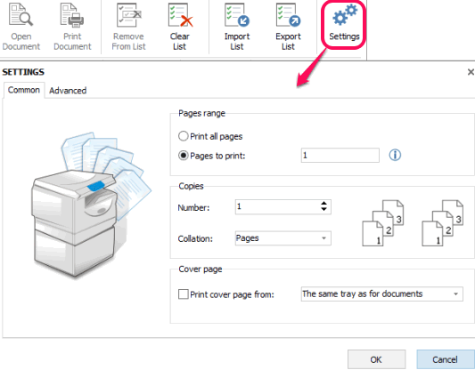 set preferences