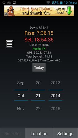 sunrise sunset apps for Android 2