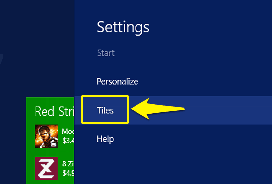 windows 10 slide out settings bar