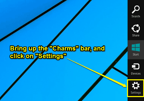 windows 10 charms bar