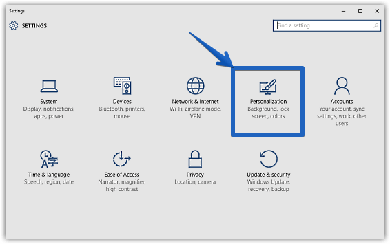 windows 10 modern settings