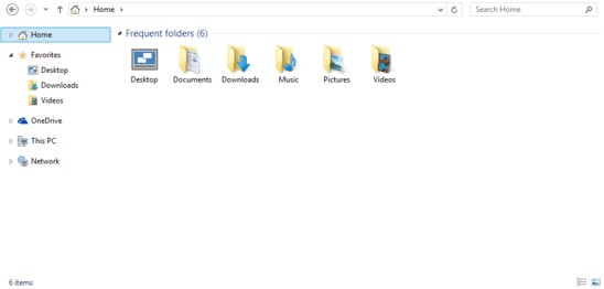 windows 10 pin folder to home