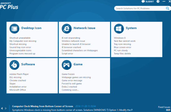 Anvisoft PC Plus- auto fix PC problems with few mouse clicks