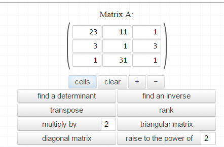 Matrix Calculator